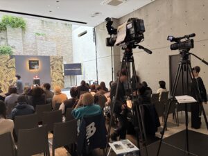 商品発表会の会場（東京・表参道）での開催事例